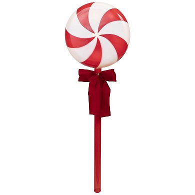 Northlight Lighted Peppermint Candy Outdoor Pathway Markers - 16 Inches - Set of 3