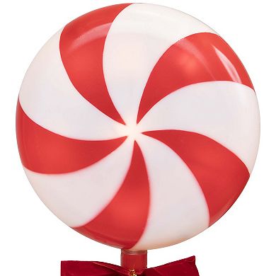 Northlight Lighted Peppermint Candy Outdoor Pathway Markers - 16 Inches - Set of 3