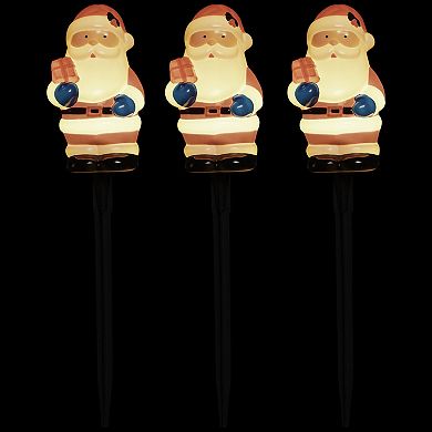 Northlight Lighted Santa Claus Pathway Markers Outdoor Decor 16-Inch 4-Pk.