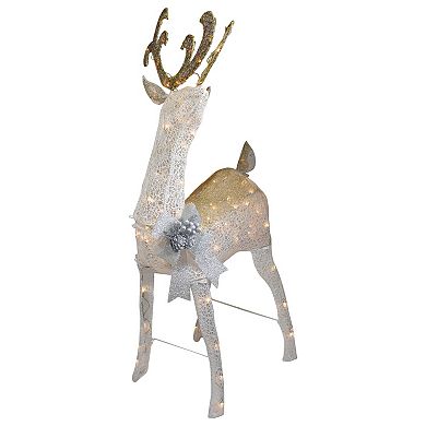 Northlight Lighted Standing Buck Outdoor Christmas Decoration - 48 inches