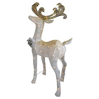 Northlight Lighted Standing Buck Outdoor Christmas Decoration - 48 inches