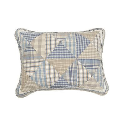 Donna Sharp Coastal Embroidered Pieced Cotton Quilt Set