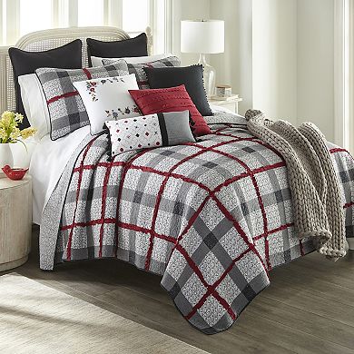 Donna Sharp Dawson Ragged Pieced Cotton Quilt Set