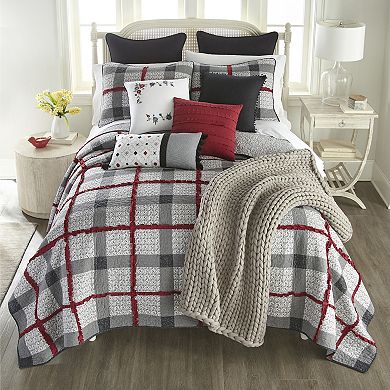 Donna Sharp Dawson Ragged Pieced Cotton Quilt Set