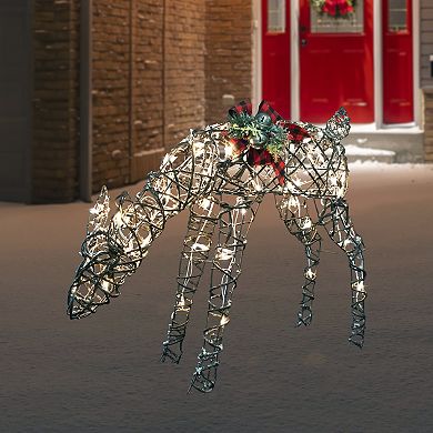 Northlight Lighted Reindeer Christmas Decoration 39.75 Inches Outdoor Decor