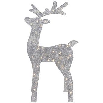 Northlight LED Lighted Glitter Reindeer Outdoor Decoration 39.5-in.