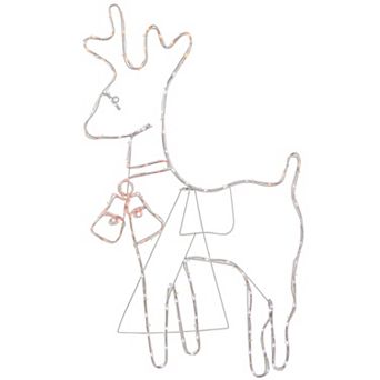 Northlight Lighted Standing Reindeer Silhouette Outdoor Christmas Decor 36 in