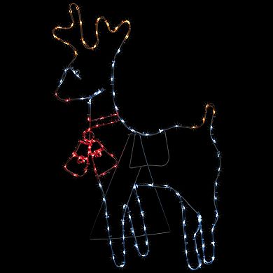Northlight Lighted Standing Reindeer Silhouette Outdoor Christmas Decor 36 Inches