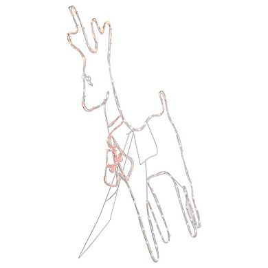 Northlight Lighted Standing Reindeer Silhouette Outdoor Christmas Decor 36 Inches