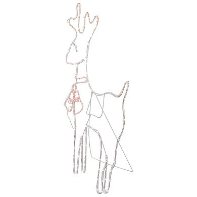 Northlight Lighted Standing Reindeer Silhouette Outdoor Christmas Decor 36 Inches