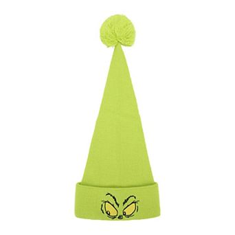 Women's The Grinch Knit Santa Cap with Pom Pom