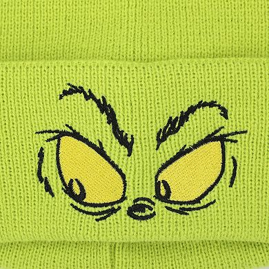 Women's The Grinch Knit Santa Cap with Pom Pom