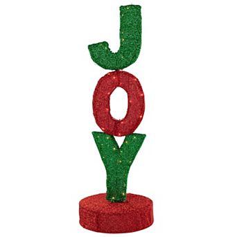 Northlight Lighted 'Joy' Outdoor Christmas Sign 39-Inch