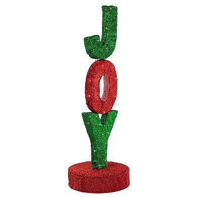 Northlight Lighted 'Joy' Outdoor Christmas Sign 39-Inch