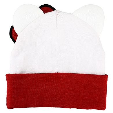 Women's Sanrio Hello Kitty Big Face Bow Embroidered Beanie Hat