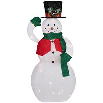 Northlight LED Lighted Animated Tipping Hat Snowman Outdoor Decor - 36 in