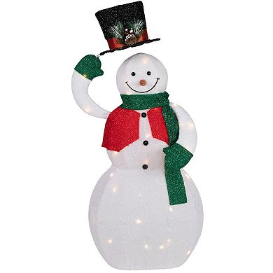 Northlight LED Lighted Animated Tipping Hat Snowman Outdoor Decor - 36 inches