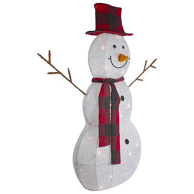 Northlight 2-pc. Lighted Tinsel Snowmen Family Outdoor Decor Set
