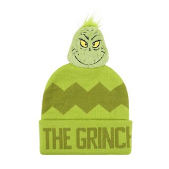 Women's The Grinch Plush Character Pom Beanie
