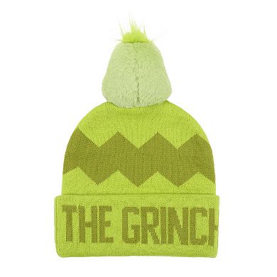 Women's The Grinch Plush Character Pom Beanie