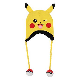 Women's Pokémon Pikachu Laplander Hat With Fleece Pokéball Tassels