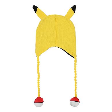 Women's Pokémon Pikachu Laplander Hat With Fleece Pokéball Tassels
