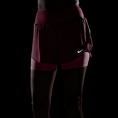 Women's Nike Flow Dri-FIT 2-in-1 Mesh Running Shorts