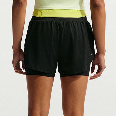 Women's Nike Flow Dri-FIT 2-in-1 Mesh Running Shorts