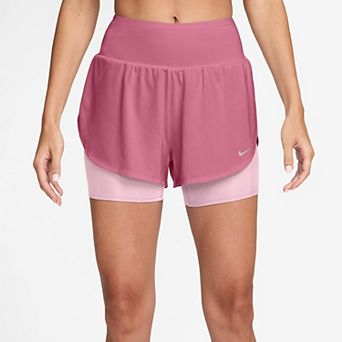 Women's Nike Flow Dri-FIT 2-in-1 Mesh Running Shorts