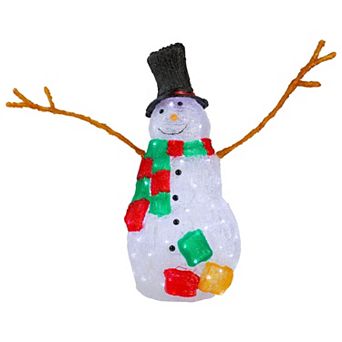Northlight 23-Inch Lighted Commercial Grade Acrylic Snowman Outdoor Decoration