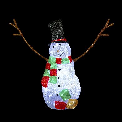 Northlight 23-Inch Lighted Commercial Grade Acrylic Snowman Outdoor Decoration