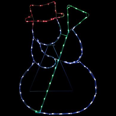 Northlight 28-Inch Lighted Standing Snowman Outdoor Decoration