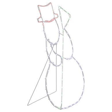 Northlight 28-Inch Lighted Standing Snowman Outdoor Decoration