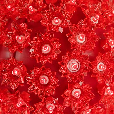 Northlight 7.5-Inch LED Lighted Hanging Starlight Floral Sphere Outdoor Decoration