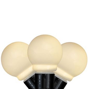 Kurt Adler 10 Warm White LED Christmas Lights on 15-ft. Black Wire