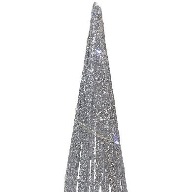 Northlight 3-pc. LED Lighted Glittered Outdoor Christmas Cone Tree Set