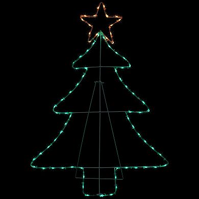 Northlight 38.5-Inch Lighted Christmas Tree Silhouette Outdoor Decor
