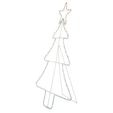 Northlight 38.5-Inch Lighted Christmas Tree Silhouette Outdoor Decor