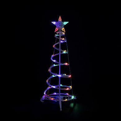 Northlight 2-pc. LED Lighted Spiral Outdoor Christmas Tree Set