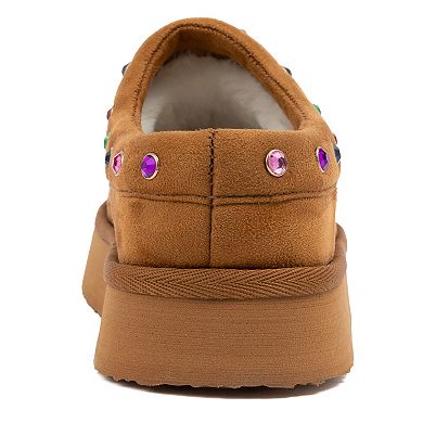Juicy by Juicy Couture Oenzo Women's Slip-On Simulated Jewel Accent Clog Slippers