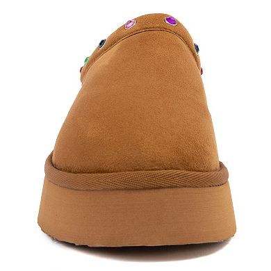 Juicy by Juicy Couture Oenzo Women's Slip-On Simulated Jewel Accent Clog Slippers