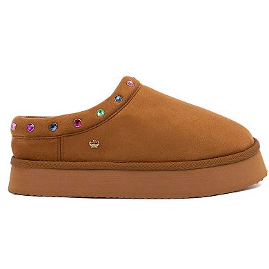 Juicy by Juicy Couture Oenzo Women's Slip-On Simulated Jewel Accent Clog Slippers