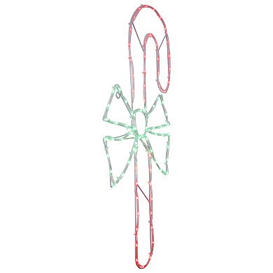 Northlight 28-Inch LED Lighted Candy Cane with Bow Outdoor Decor