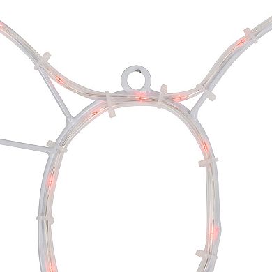 Northlight 34-Inch Lighted Christmas Bell & Bow Window Decoration