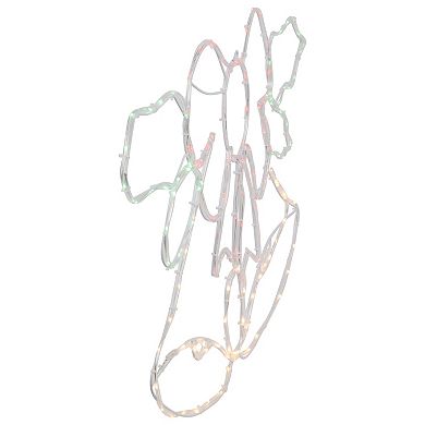 Northlight 34-Inch Lighted Christmas Bell & Bow Window Decoration