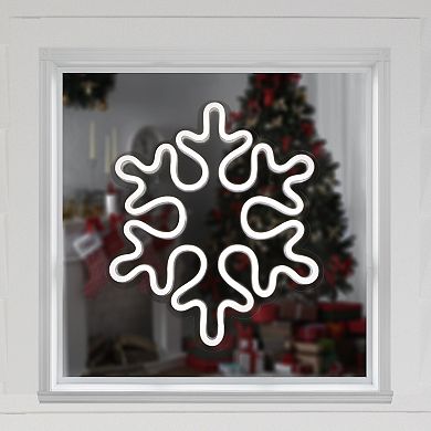 Northlight 15-Inch LED Snowflake Neon Lighted Wall or Window Decoration