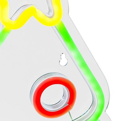 Northlight 15-Inch Christmas Tree LED Neon Lighted Wall Decoration