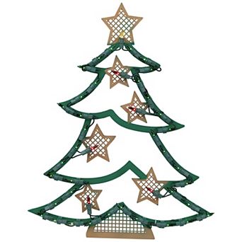 Northlight 17.5-Inch Lighted Christmas Tree Wall Decor