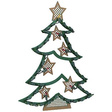 Northlight 17.5-Inch Lighted Christmas Tree Wall Decor