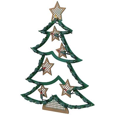 Northlight 17.5-Inch Lighted Christmas Tree Wall Decor